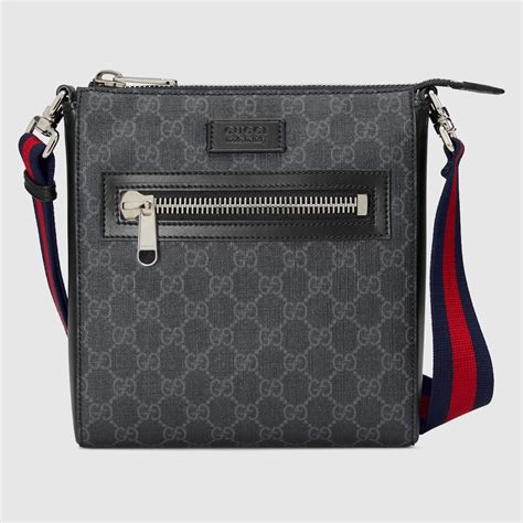 Gucci กระเป๋า GG Black small messenger bag